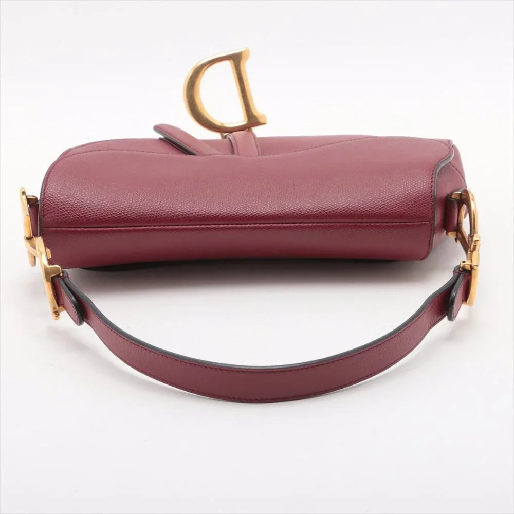 SOLD OUT ❌ Christian Dior Saddle Medium Bag Leather bag Red - Picture 5 of 10